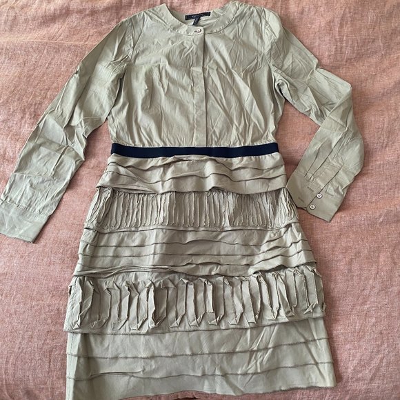 BCBGMaxAzria Dresses & Skirts - BCBGMaxAriza Khaki Nikomi Shirt Dress